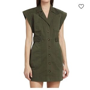 Veronica Beard Jax Olive Mini Dress